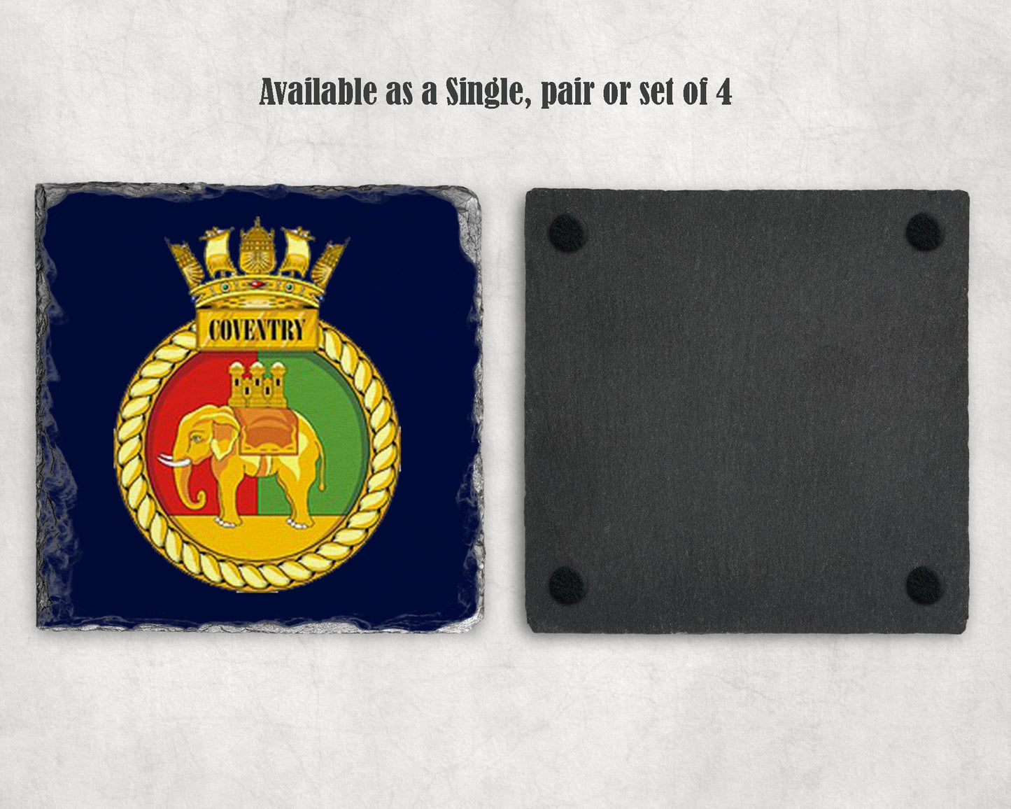 HMS Coventry - Slate Coaster