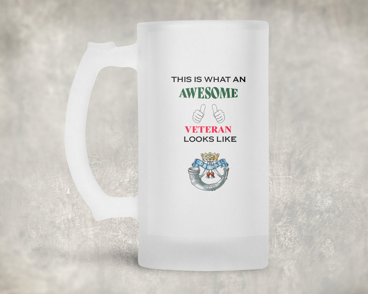 Duke of Cornwall's Light Infantry - Awesome Veteran Frosted Stein