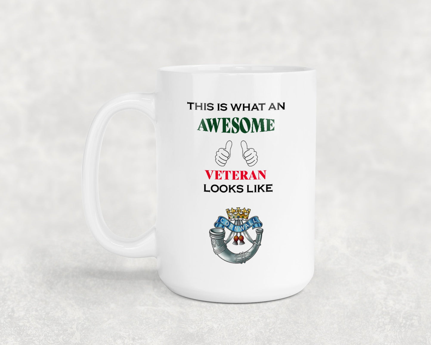 Duke of Cornwall's Light Infantry - Veteran - 15oz Mug