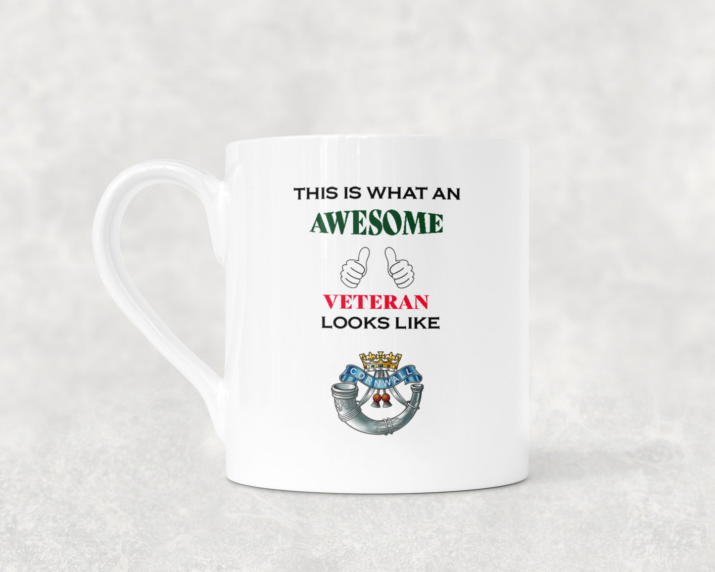 Duke of Cornwall's Light Infantry - Veteran - Bone China Mug