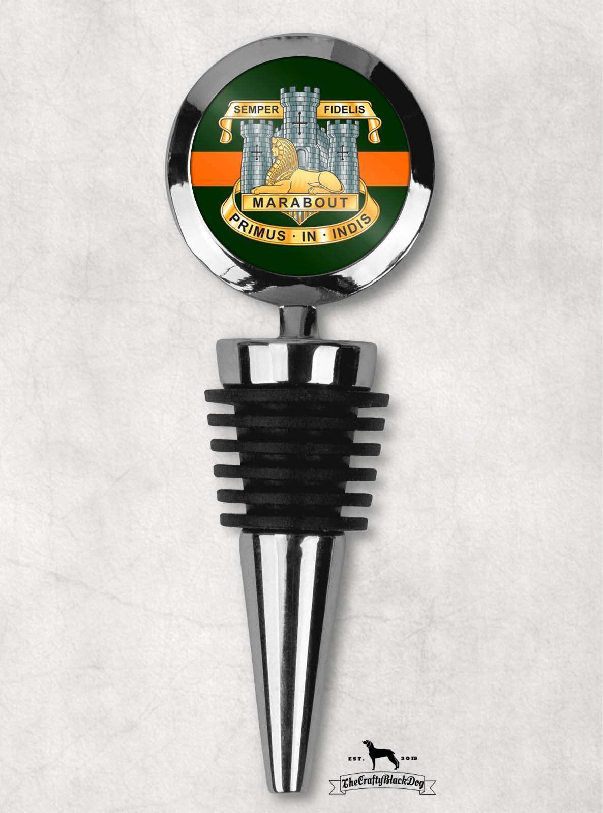 Devonshire & Dorset Regiment - Wine Bottle Stopper