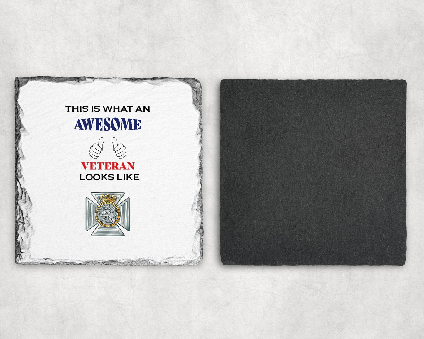 The Duke of Edinburgh's Royal Regiment (Berkshire and Wiltshire) - Veteran - Slate Coaster