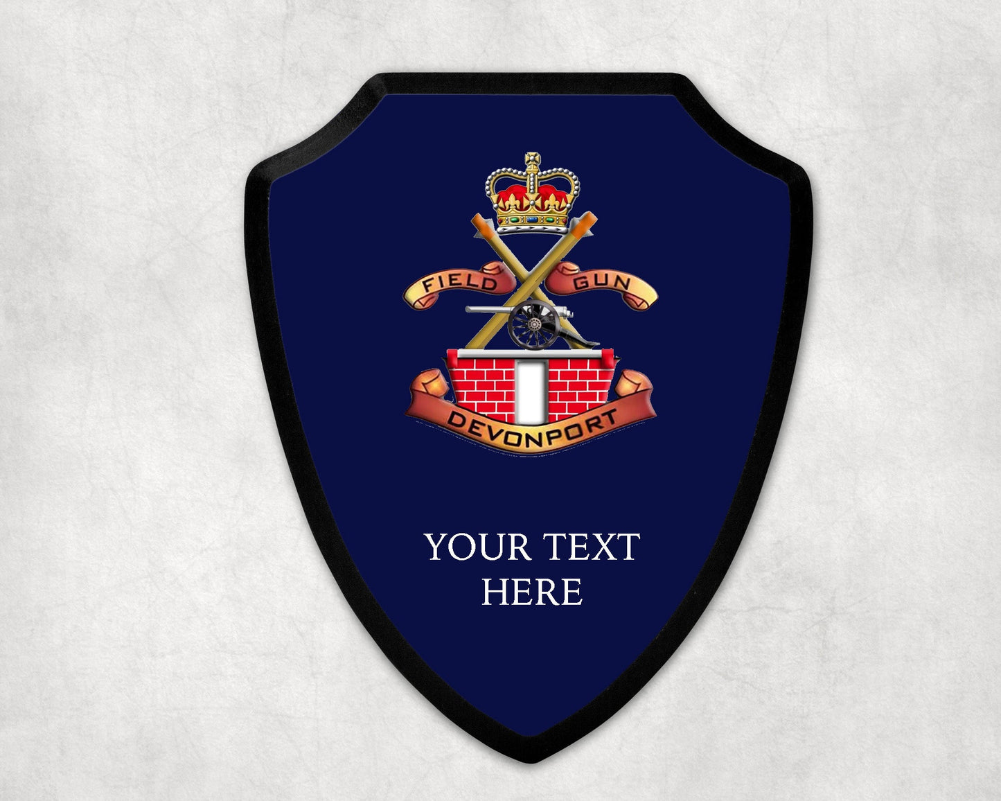 Devonport Field Gun Crew - Royal Navy Printed Wall Shield