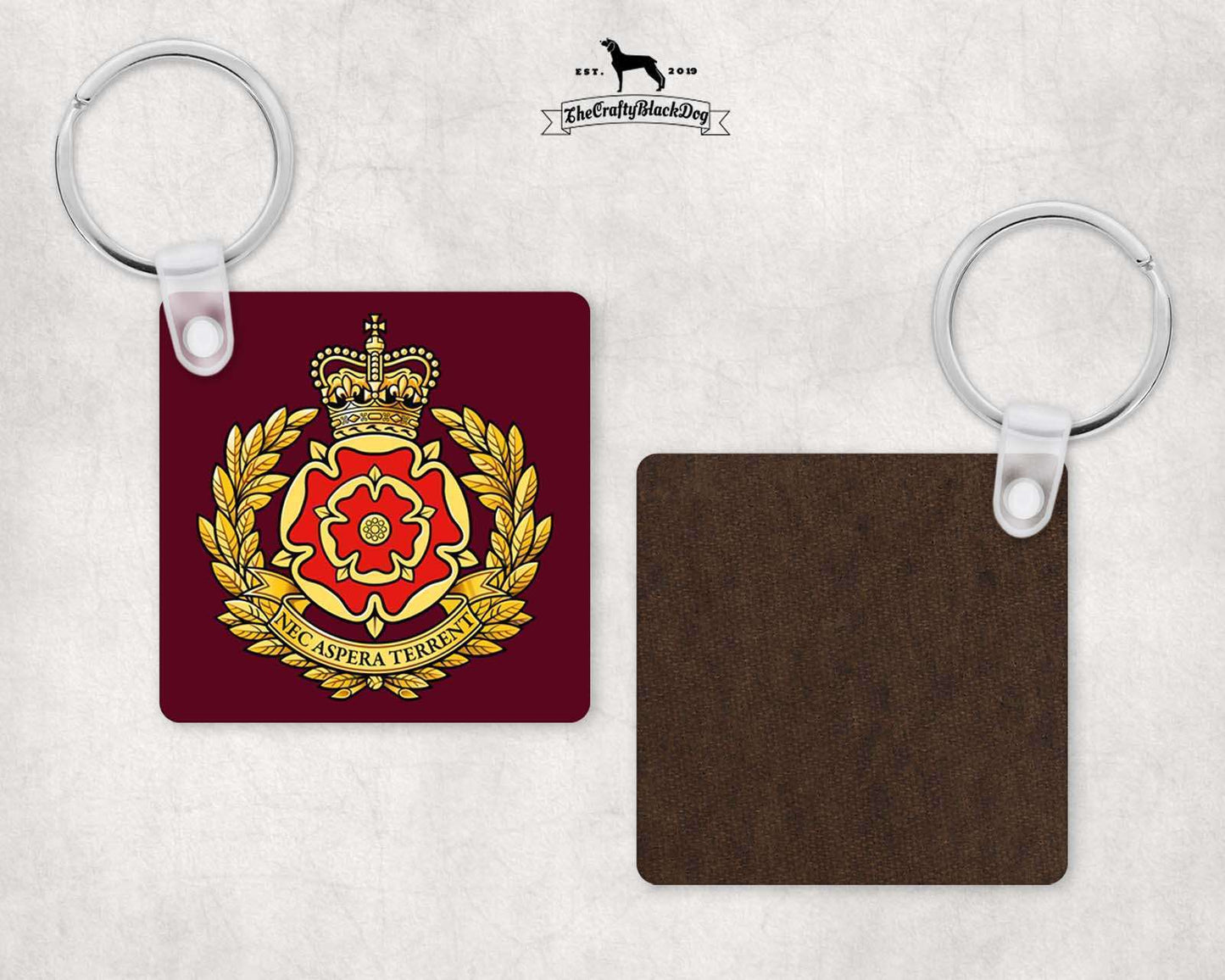Duke of Lancaster Regiment - Square Key Ring