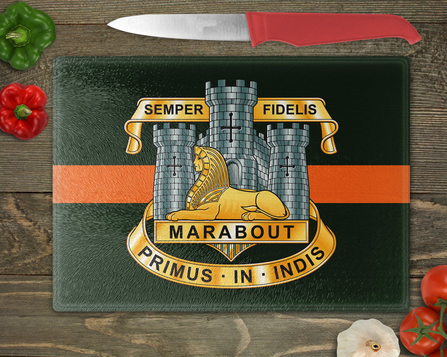Devonshire & Dorset Regiment - Cutting Board