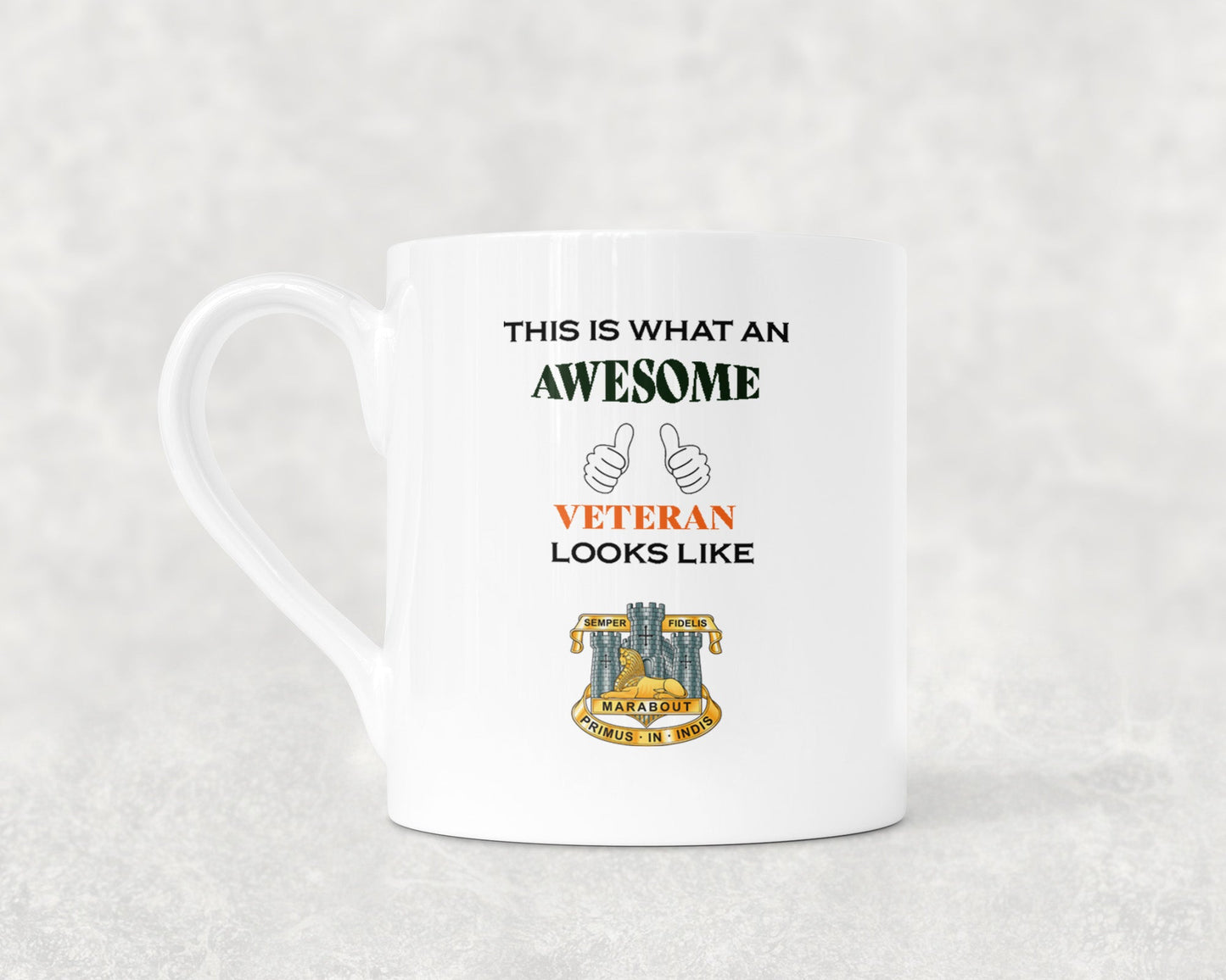 Devonshire & Dorset Regiment - Veteran - Bone China Mug