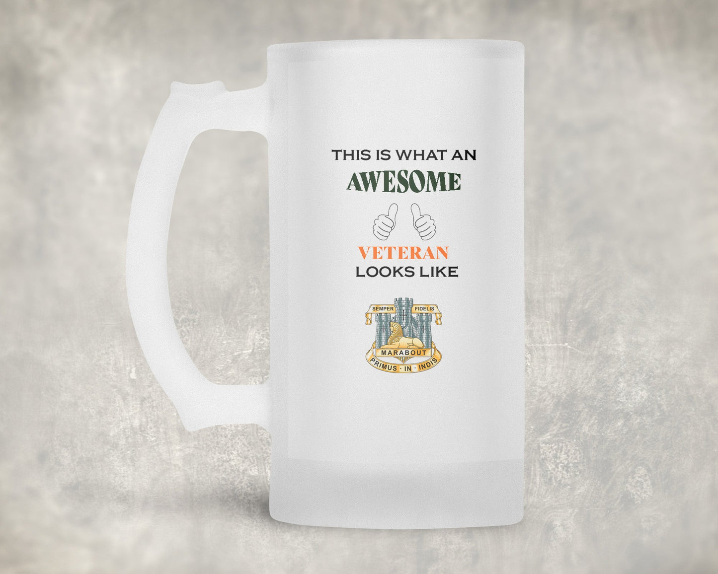 Devonshire & Dorset Regiment - Veteran - Frosted Stein