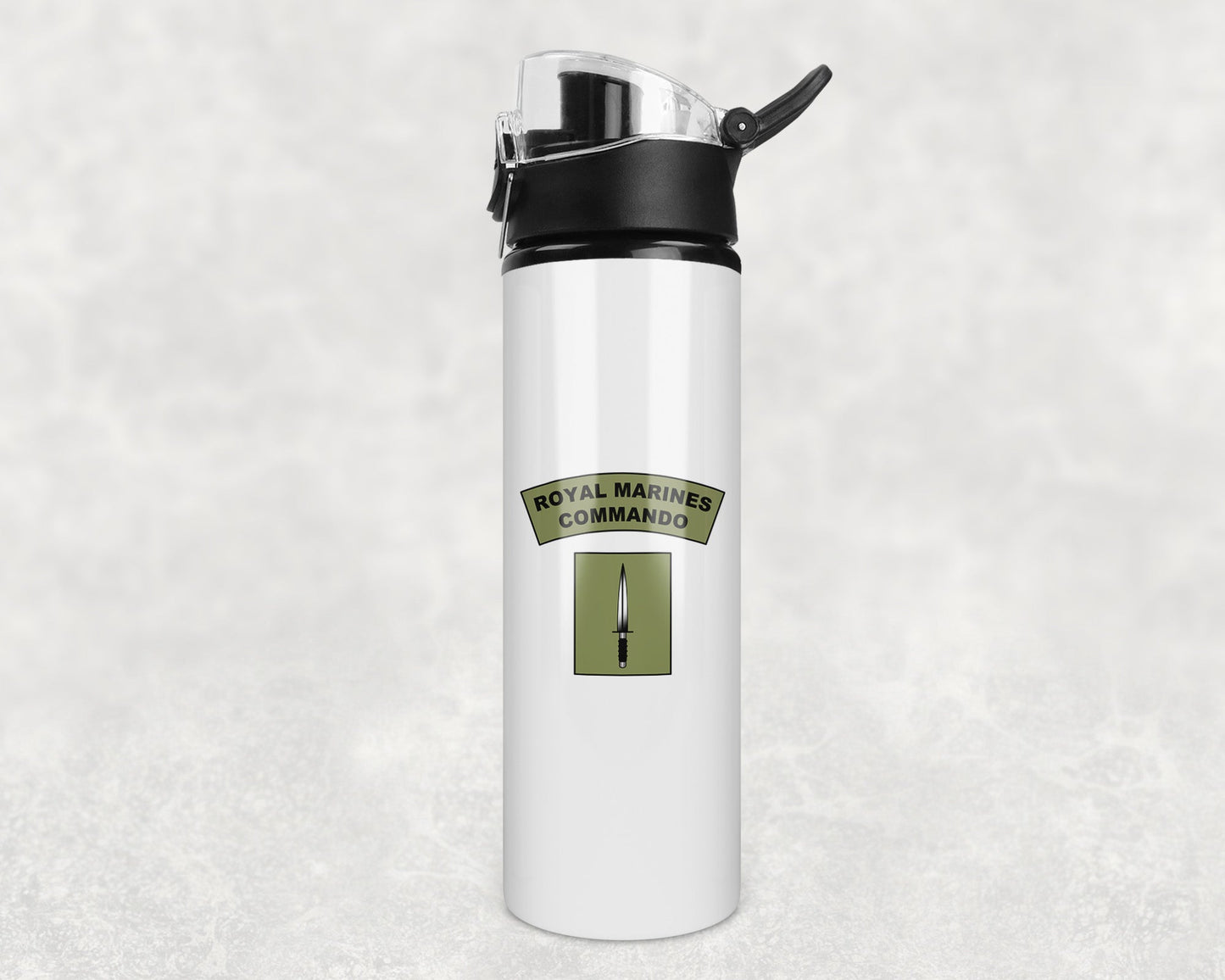 Royal Marines Dagger & Flash - Flip Top Water Bottle