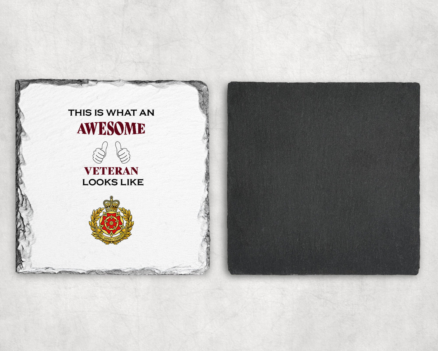 The Duke of Lancaster's Regiment - Veteran - Slate Coaster