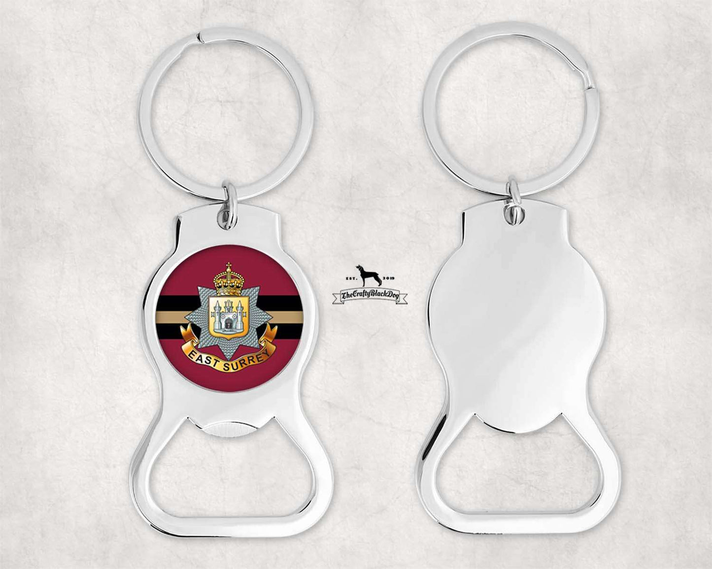 East Surrey Regiment - Bottle Opener Keyring