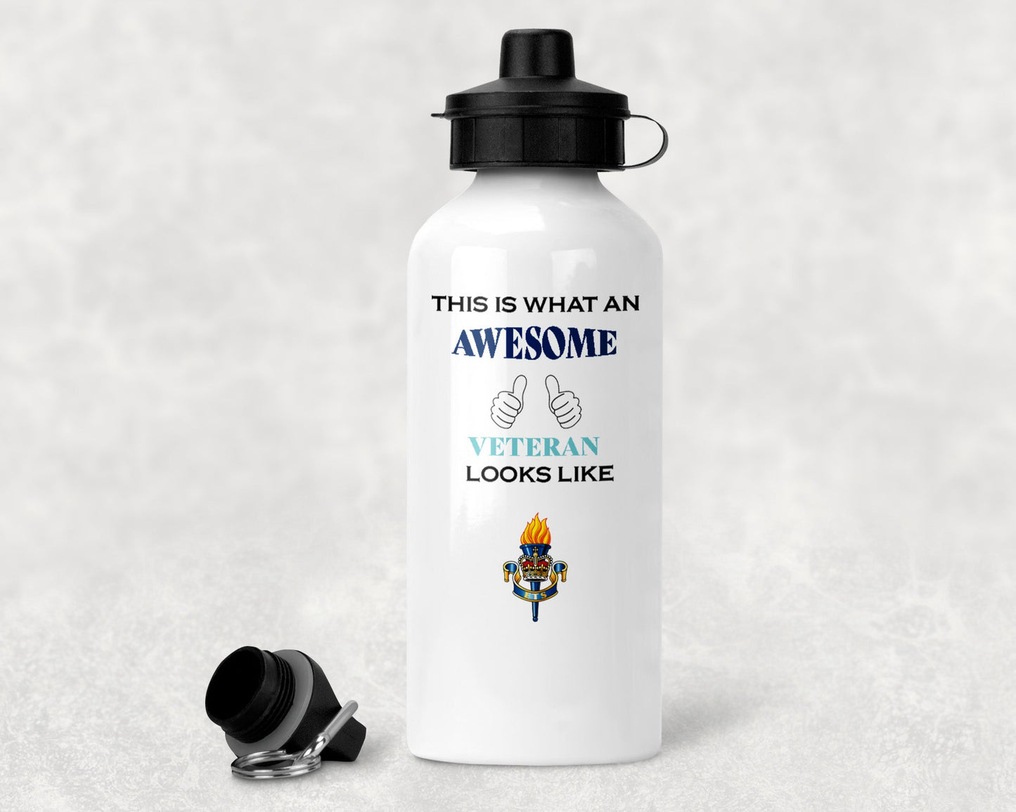 Educational and Training Services - Veteran - Aluminium Water Bottle