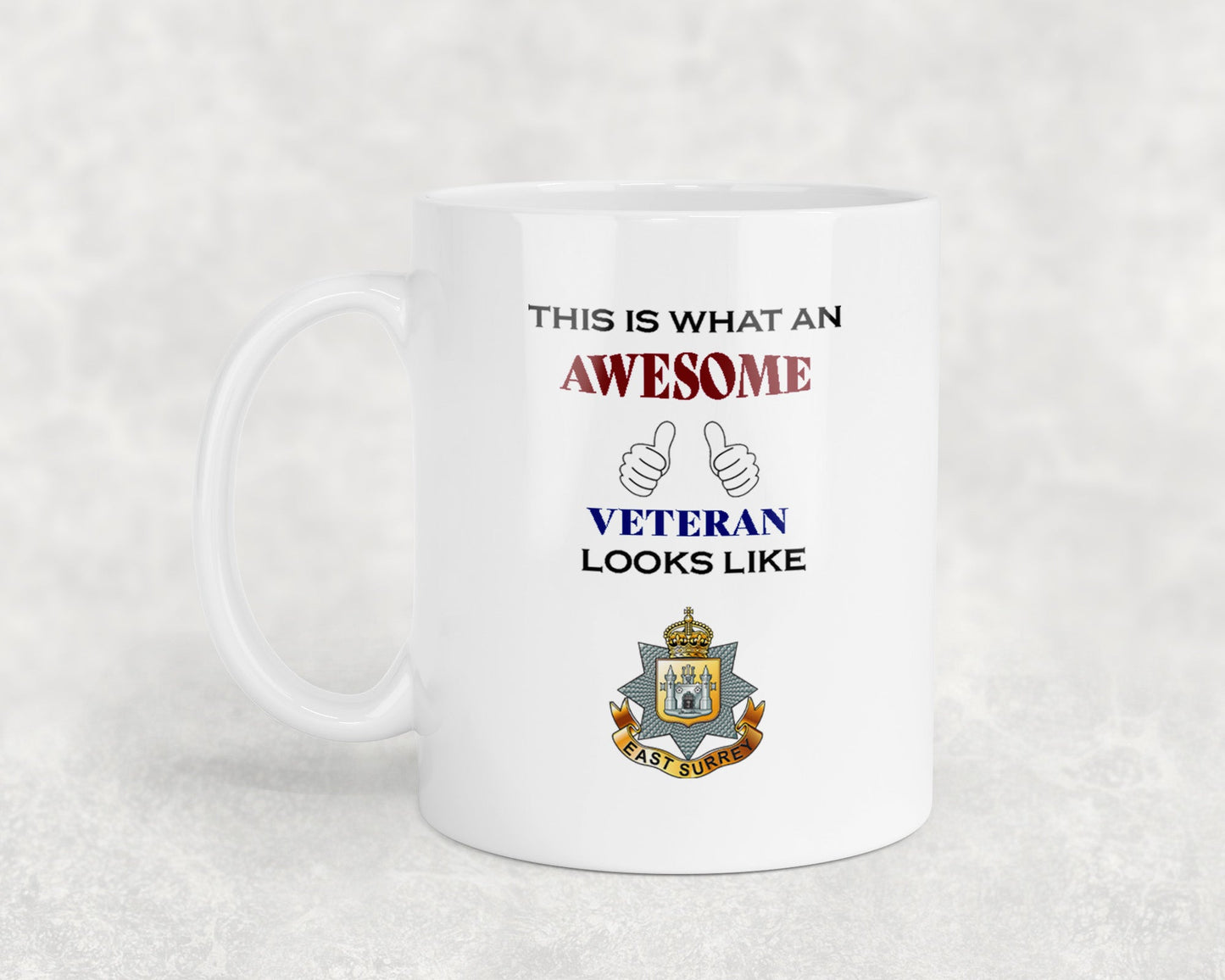East Surrey Regiment - Veteran - 11oz Mug