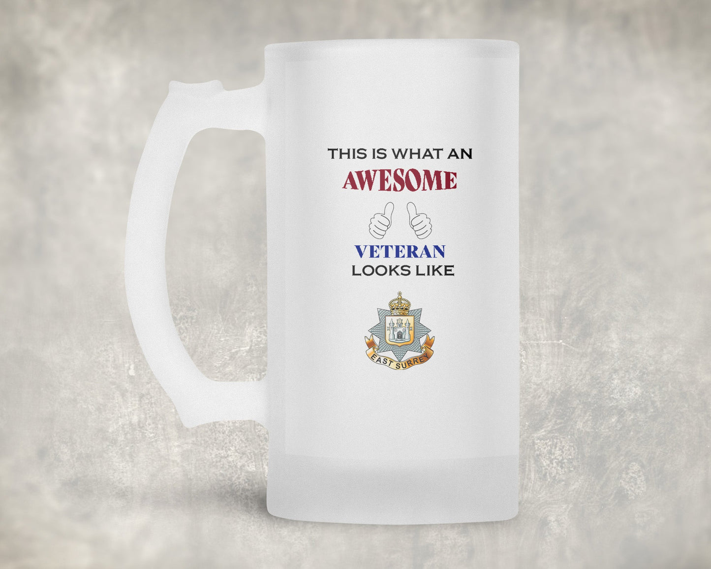 East Surrey Regiment - Veteran - Frosted Stein