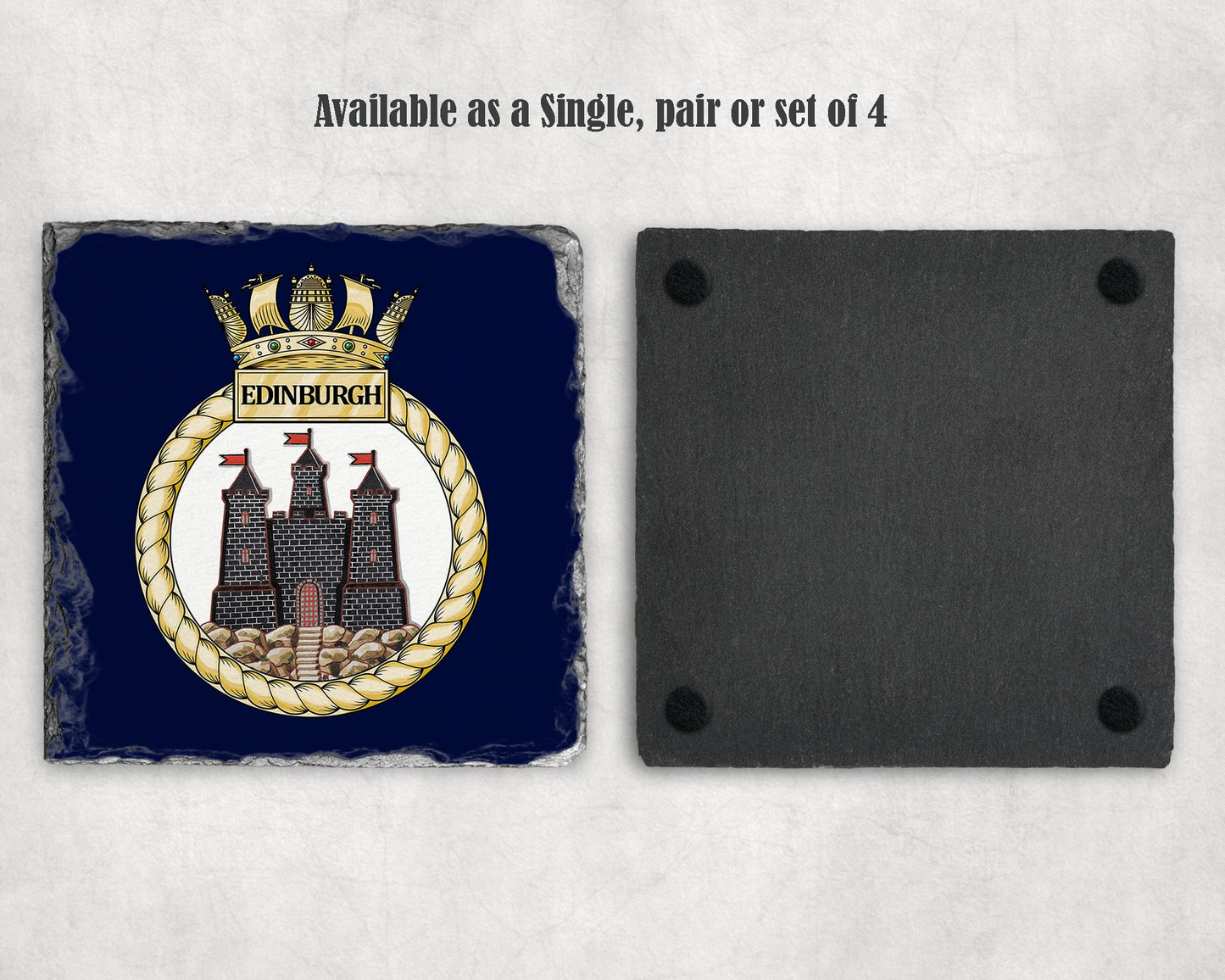 HMS Edinburgh - Slate Coaster