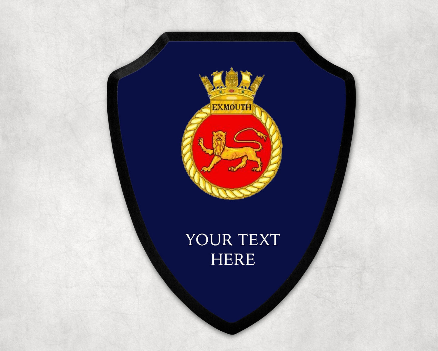 HMS Exmouth - Royal Navy Printed Wall Shield