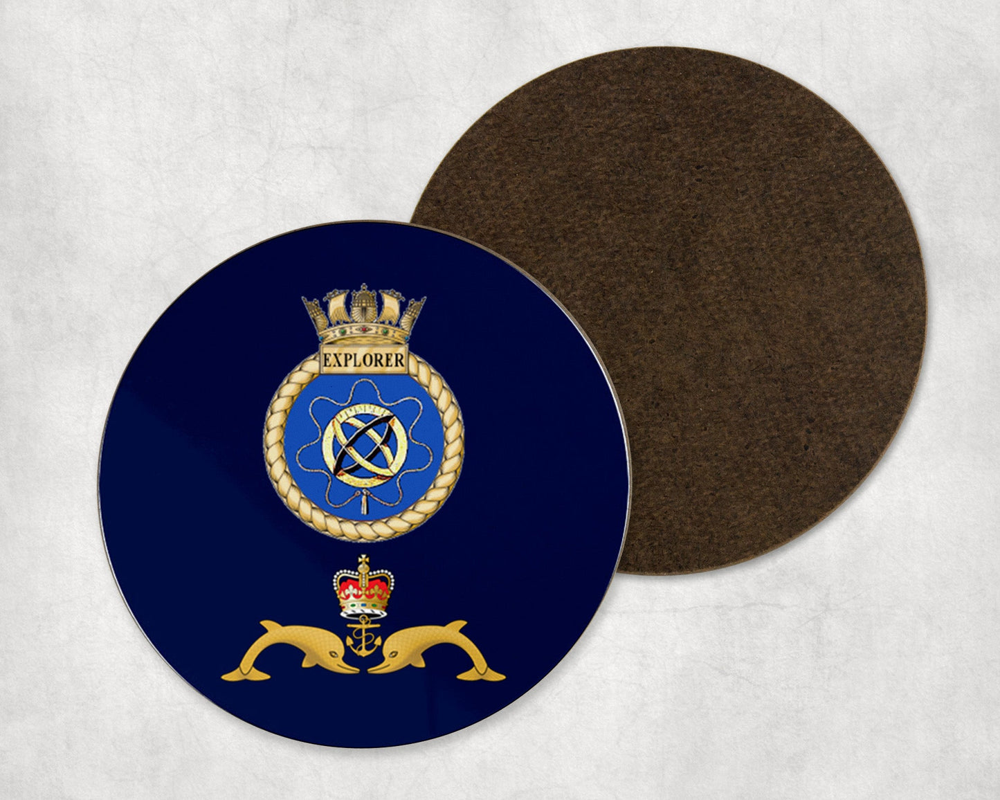 HMS Explorer - Round Coaster Set