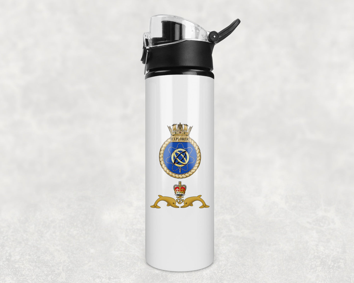 HMS Explorer - Flip Top Water Bottle