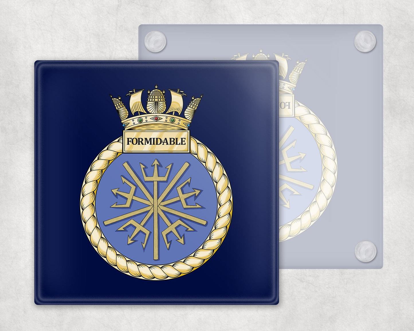 HMS Formidable - Glass Coaster