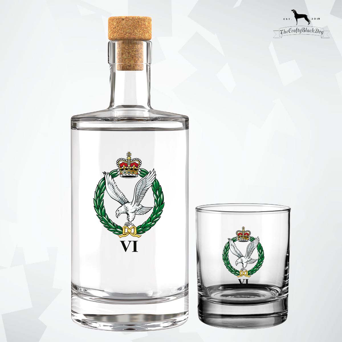 6 Army Air Corps - Fill your Own Spirit Bottle