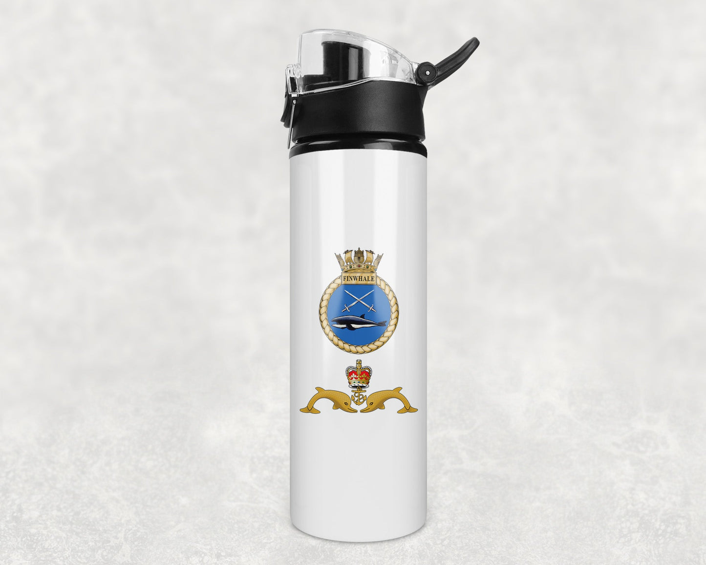 HMS Finwhale - Flip Top Water Bottle