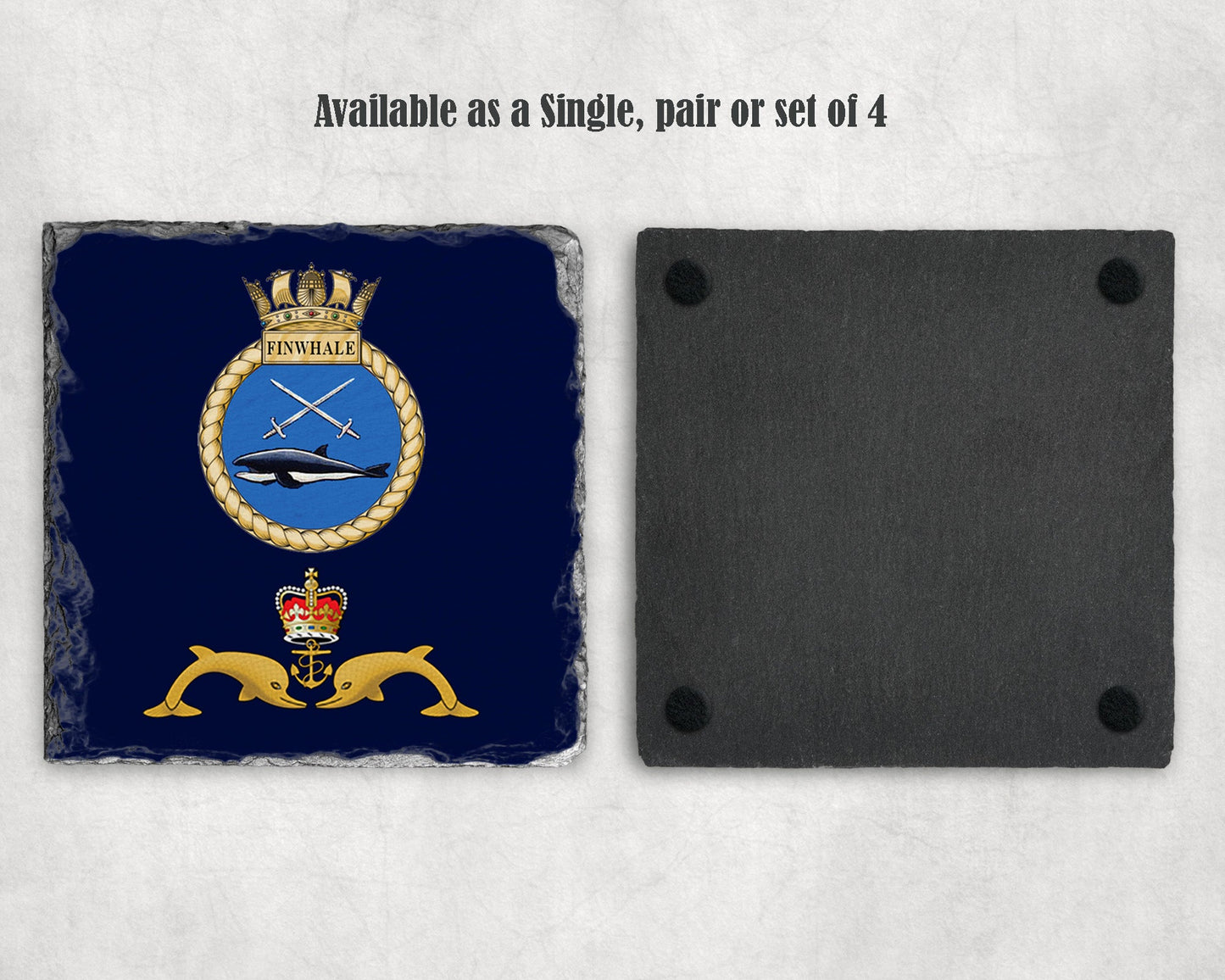 HMS Finwhale - Slate Coaster
