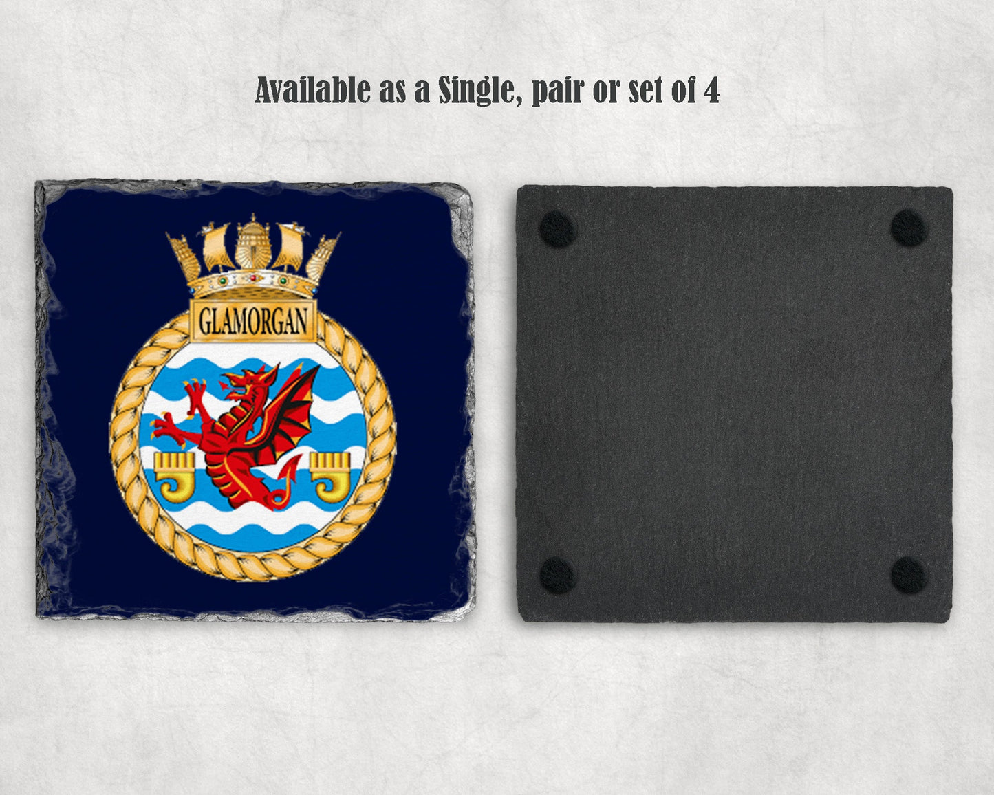 HMS Glamorgan - Slate Coaster