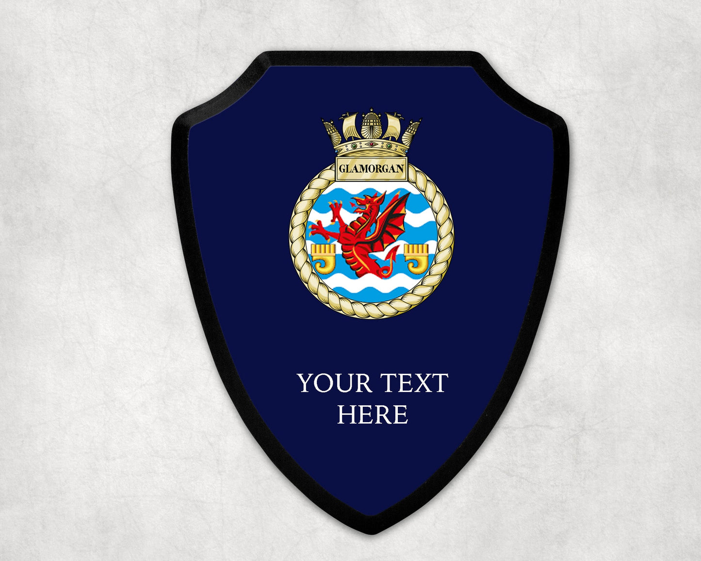 HMS Glamorgan - Royal Navy Printed Wall Shield