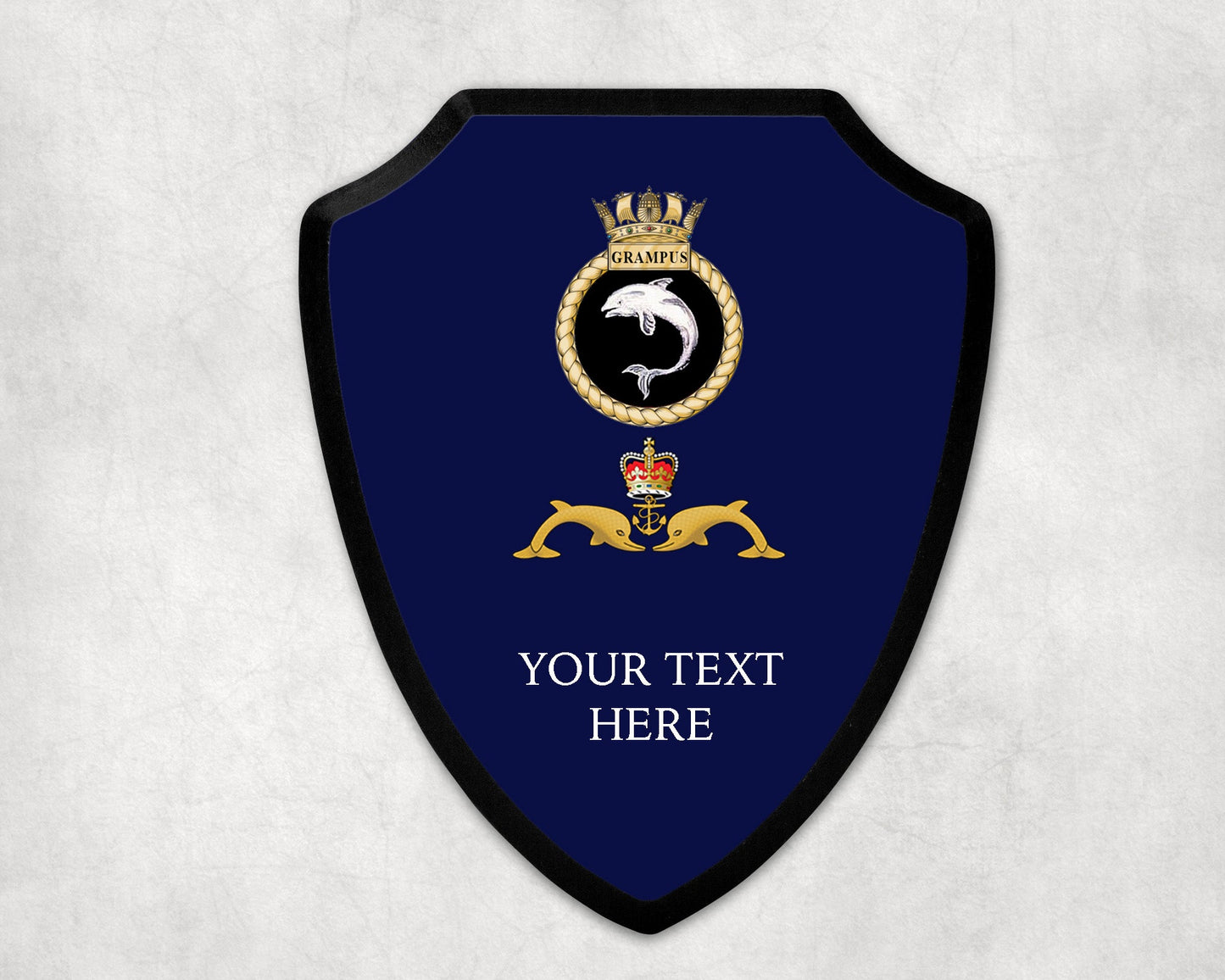 HMS Grampus - Royal Navy Printed Wall Shield