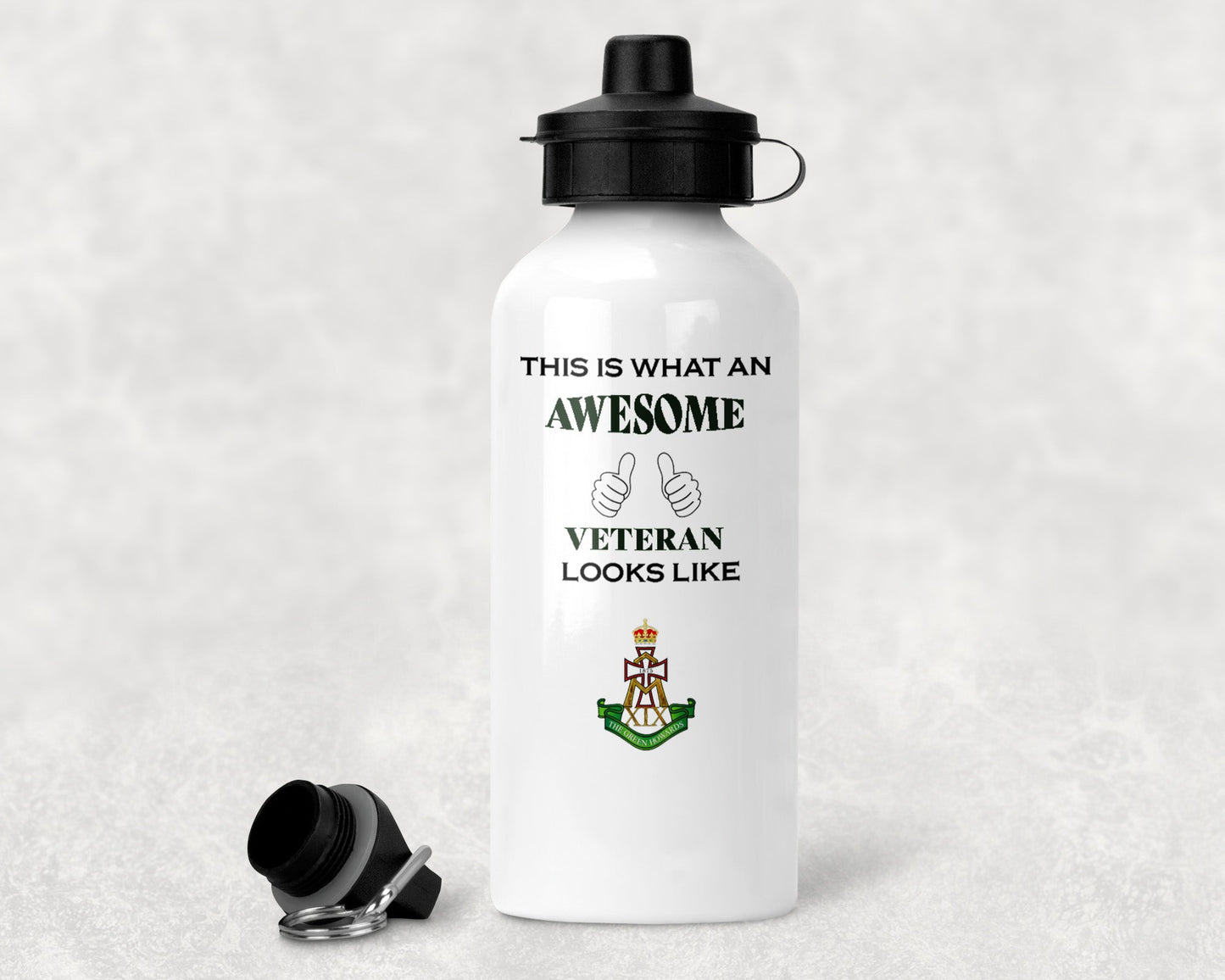Green Howards - Veteran - Aluminium Water Bottle