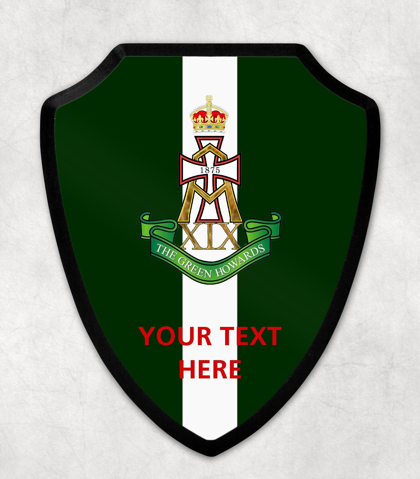 Green Howards - Printed Wall Shield