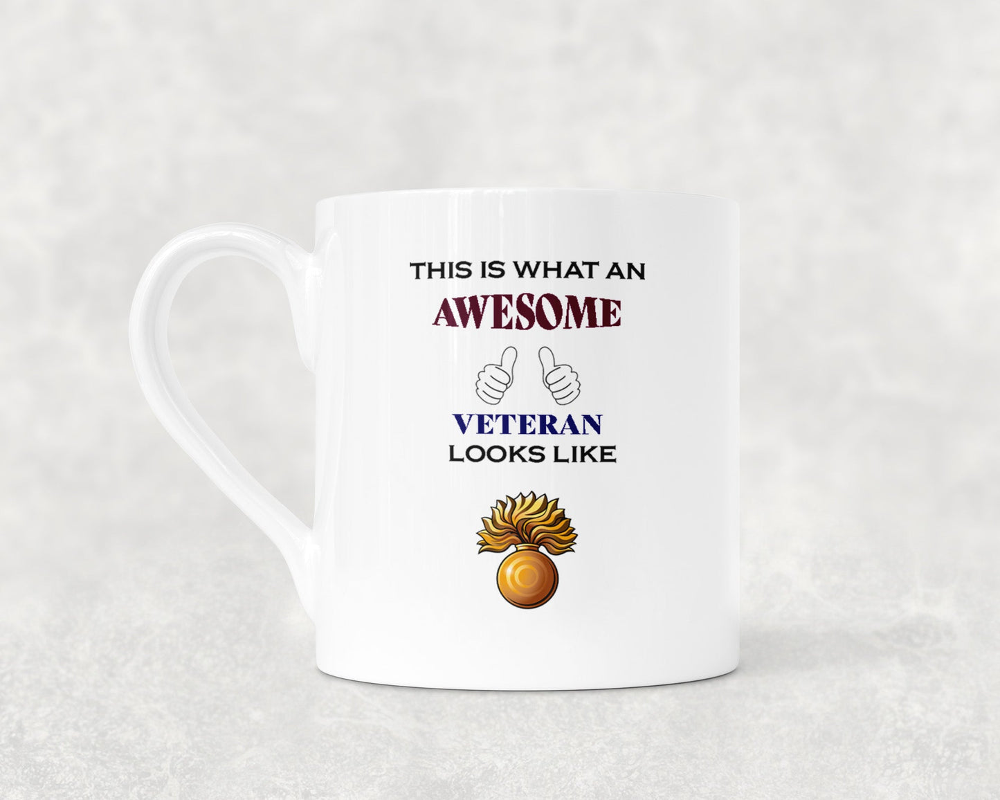 Grenadier Guards Cap Badge - Veteran - Bone China Mug