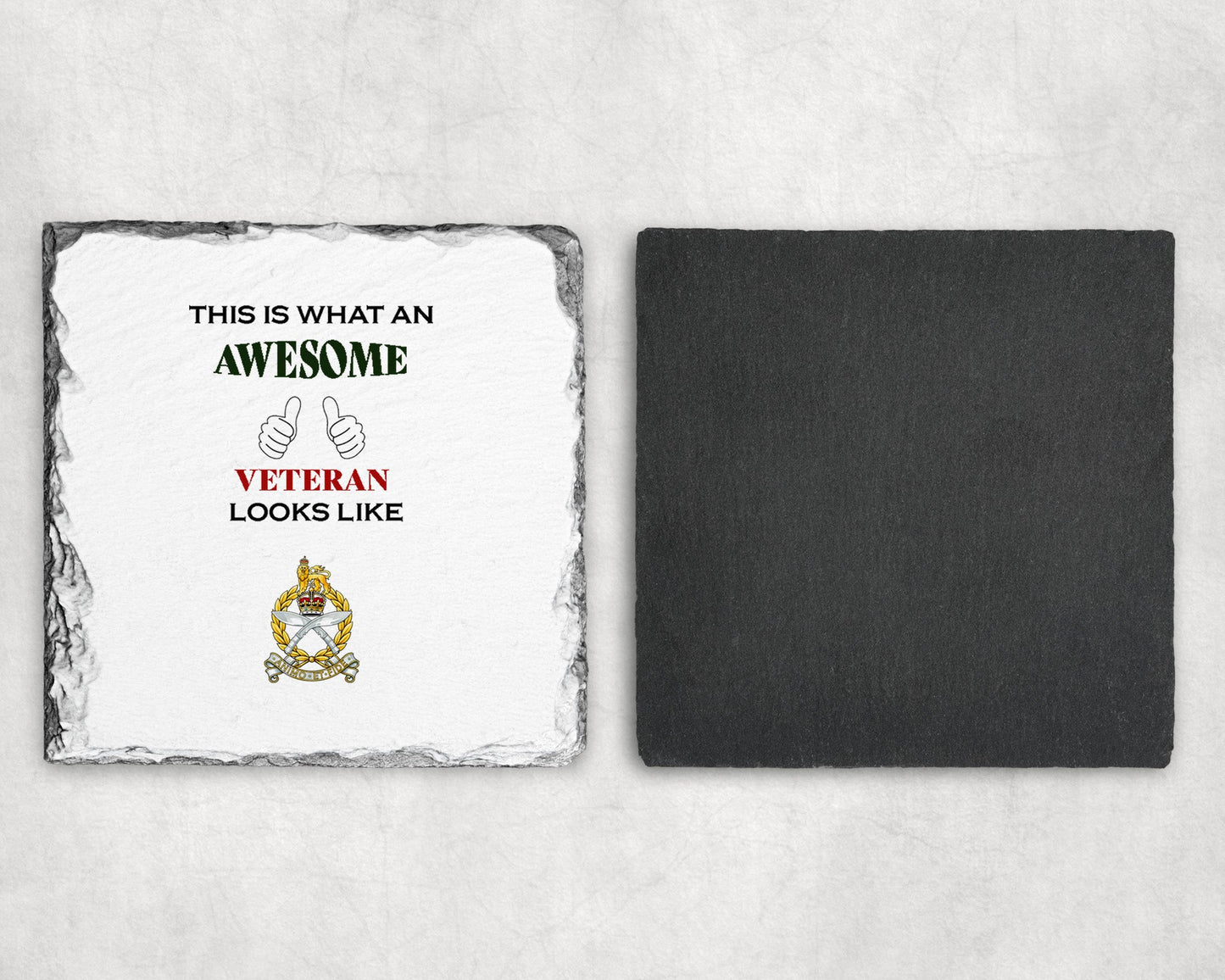Gurkha SPS KC - Veteran - Slate Coaster