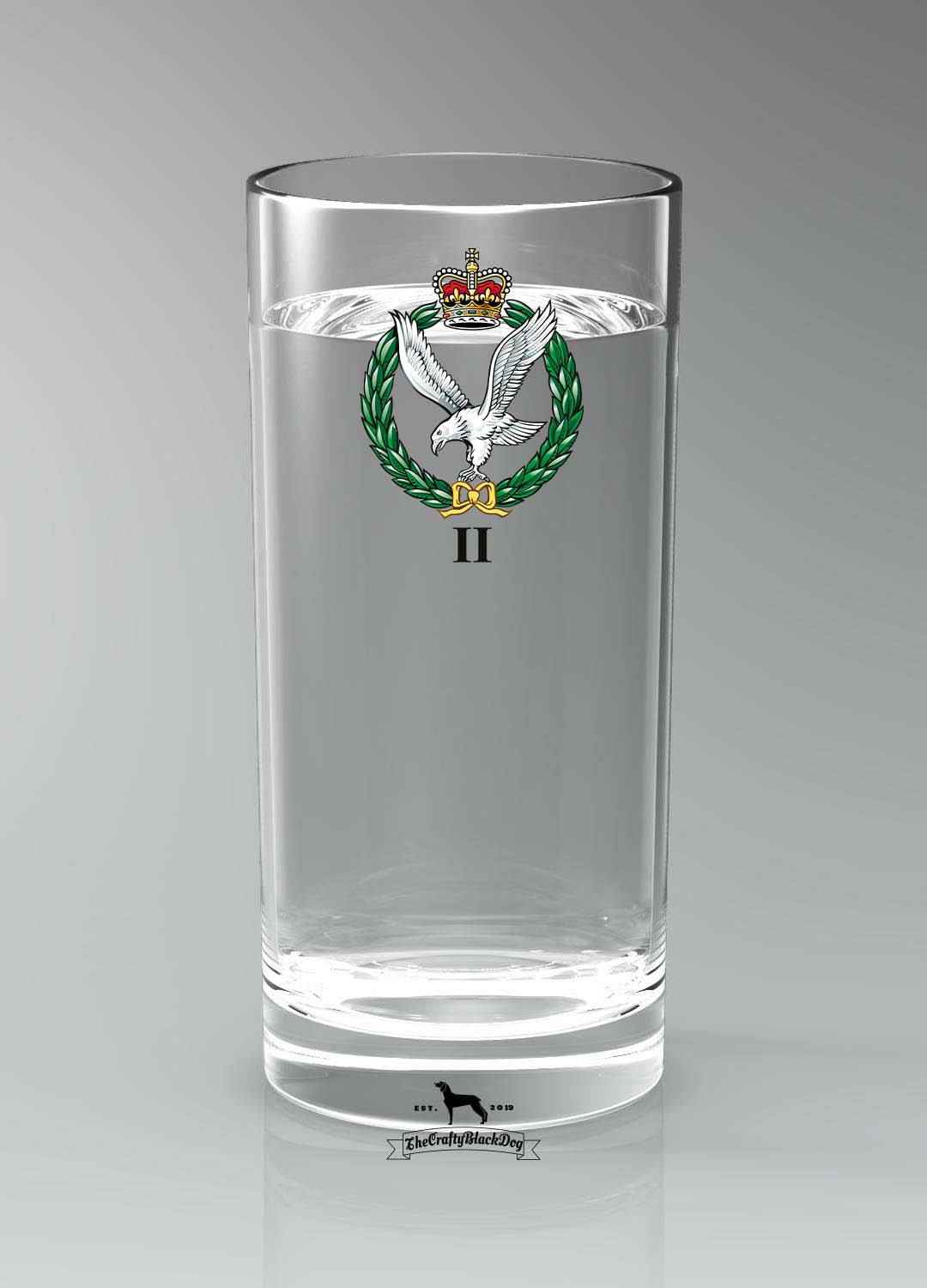 2 Army Air Corps - Straight Gin/Mixer/Water Glass