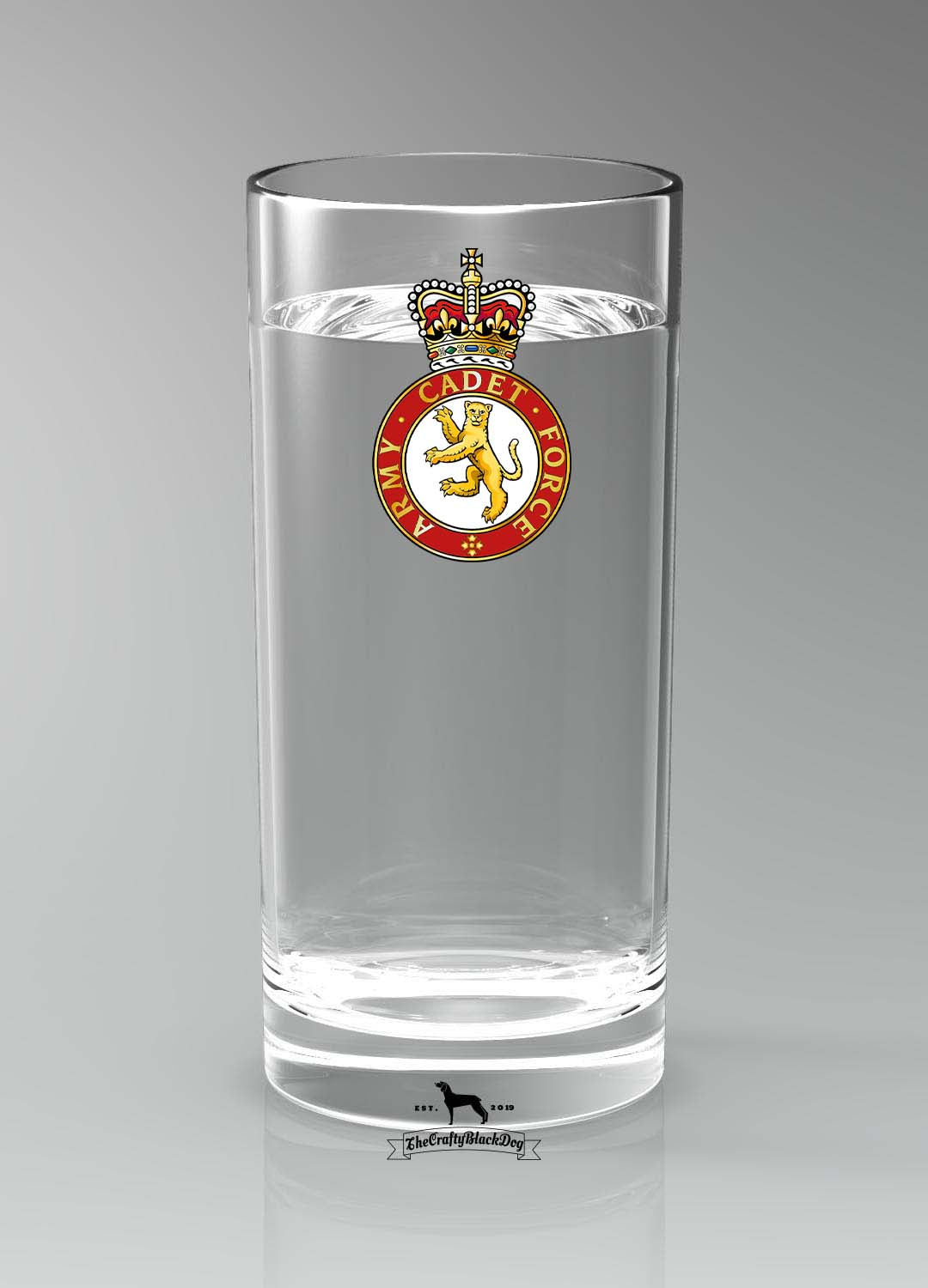 Army Cadet Force (ACF) - Straight Gin/Mixer/Water Glass