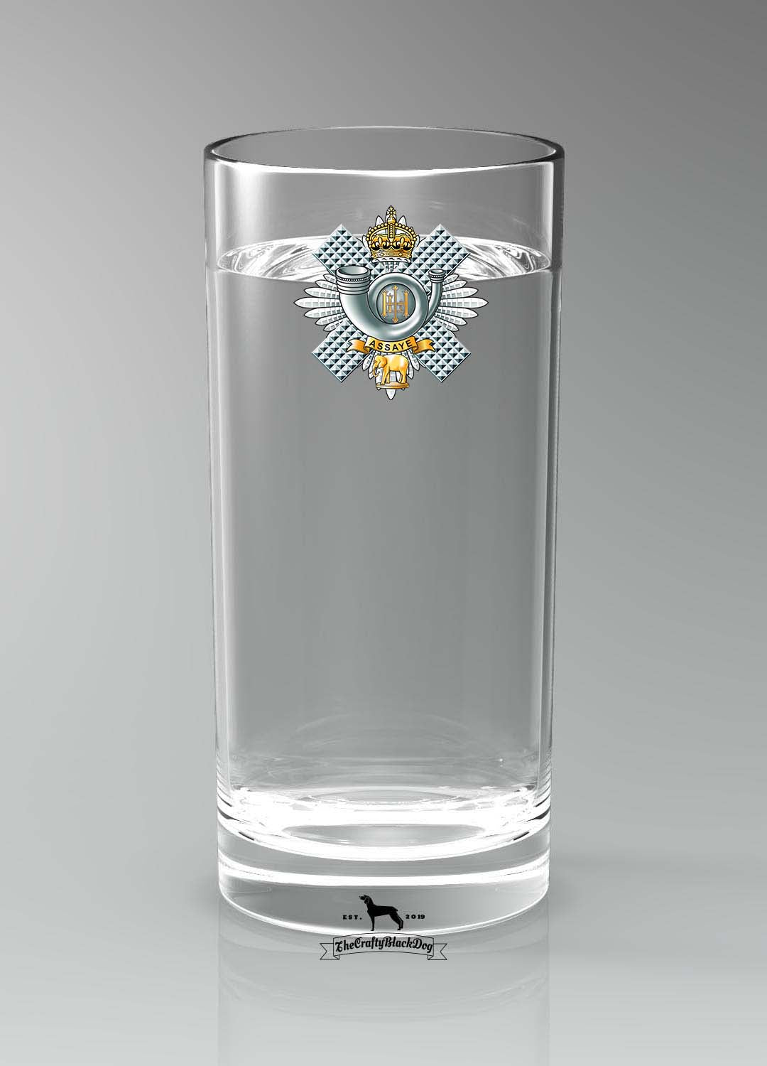 Highland Light Infantry - Straight Gin/Mixer/Water Glass