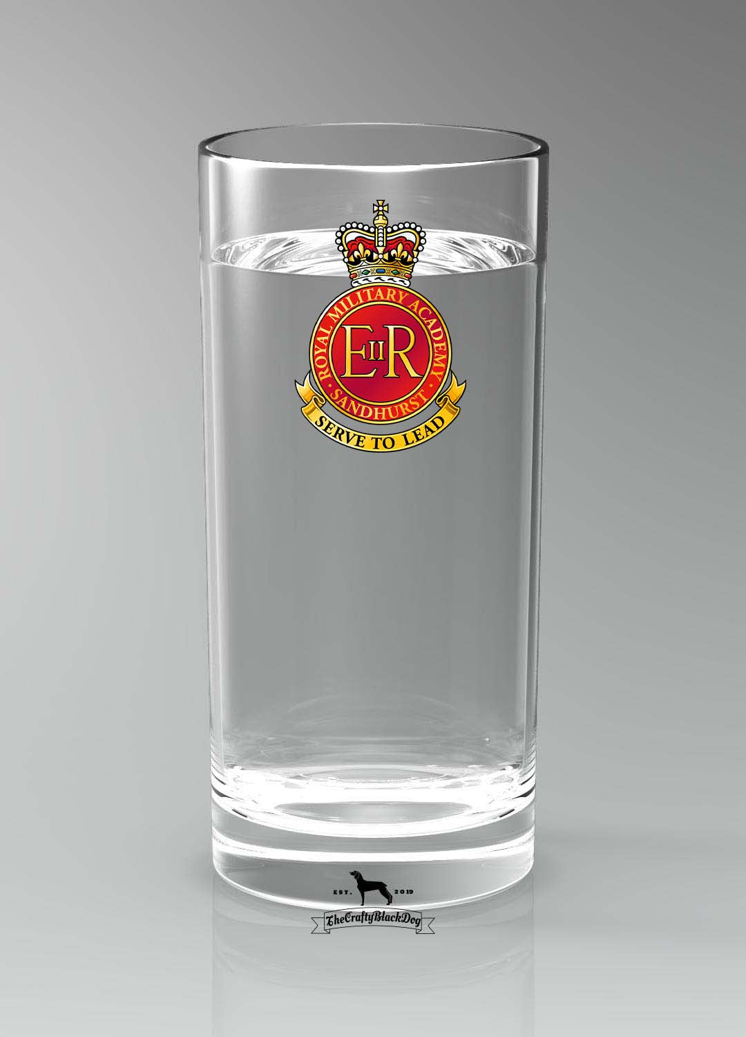 Royal Military Academy Sandhurst - Straight Gin/Mixer/Water Glass