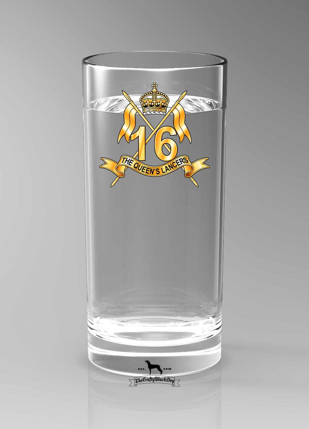 16th/5th The Queen's Royal Lancers - Highball Glass(es)
