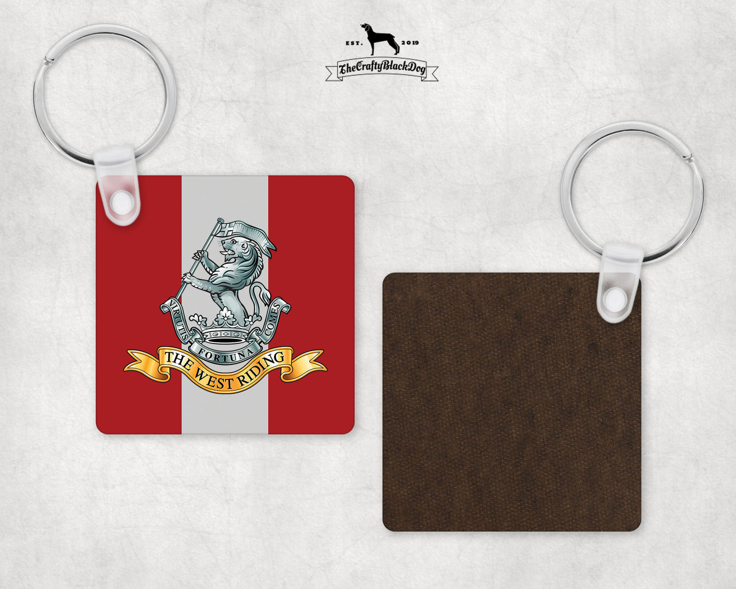 Duke of Wellington Regiment - Square Key Ring