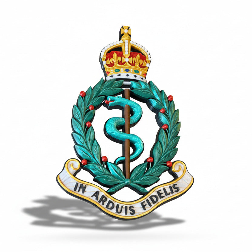 Royal Army Medical Corps King's Crown Cap Badge | Officially Licensed