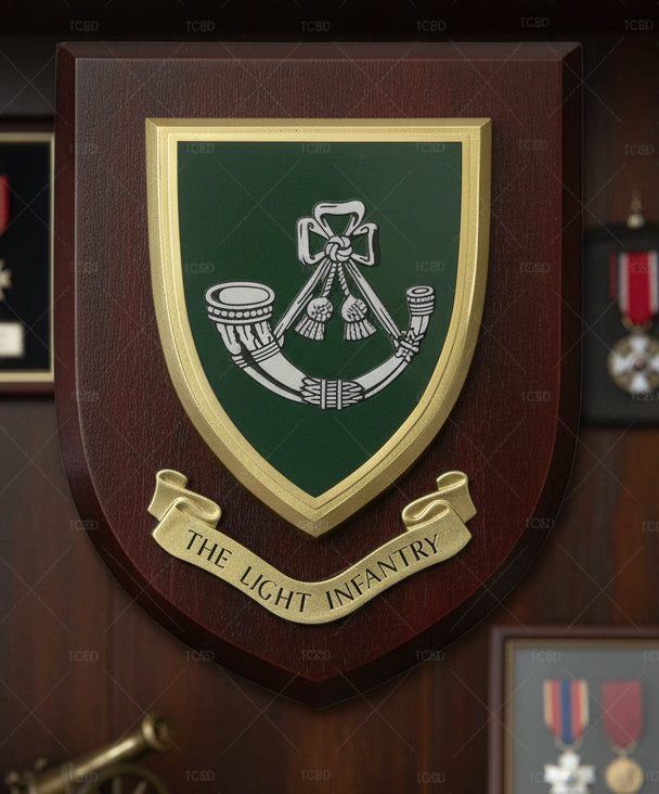 Light Infantry - Wall Shield Plaque | MOD Licensed Seller | Regimental