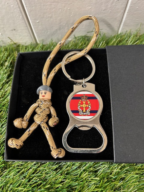Queen Alexandra's Royal Army Nursing Corps - pBuddies' Paracord Keychains and Key Ring Bottle Opener