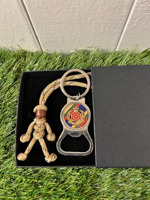 Duke of Lancaster Regiment - pBuddies' Paracord Keychains and Key Ring Bottle Opener