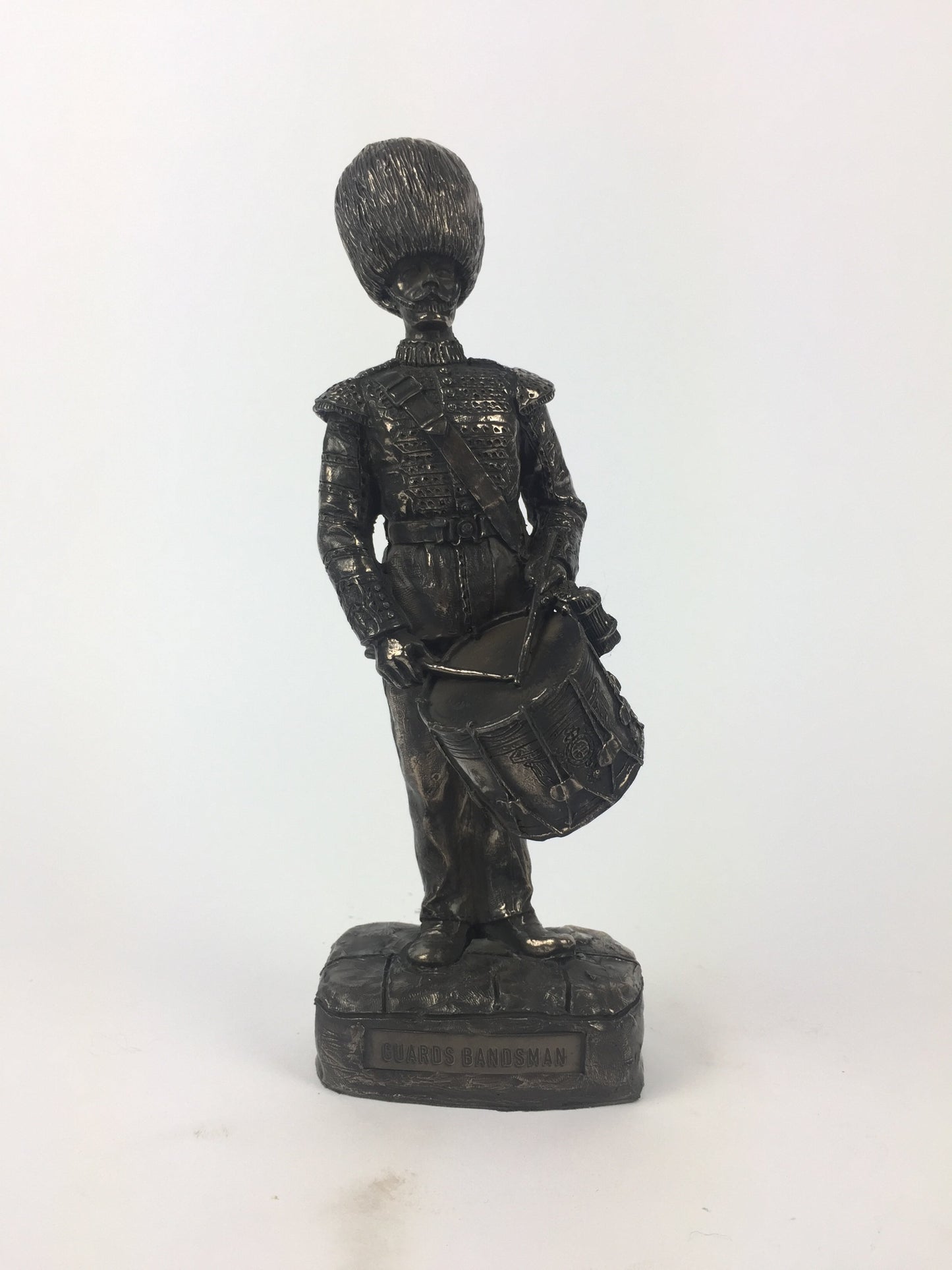 Guardsman Drummer Cold Cast Military Statue | Handmade in England