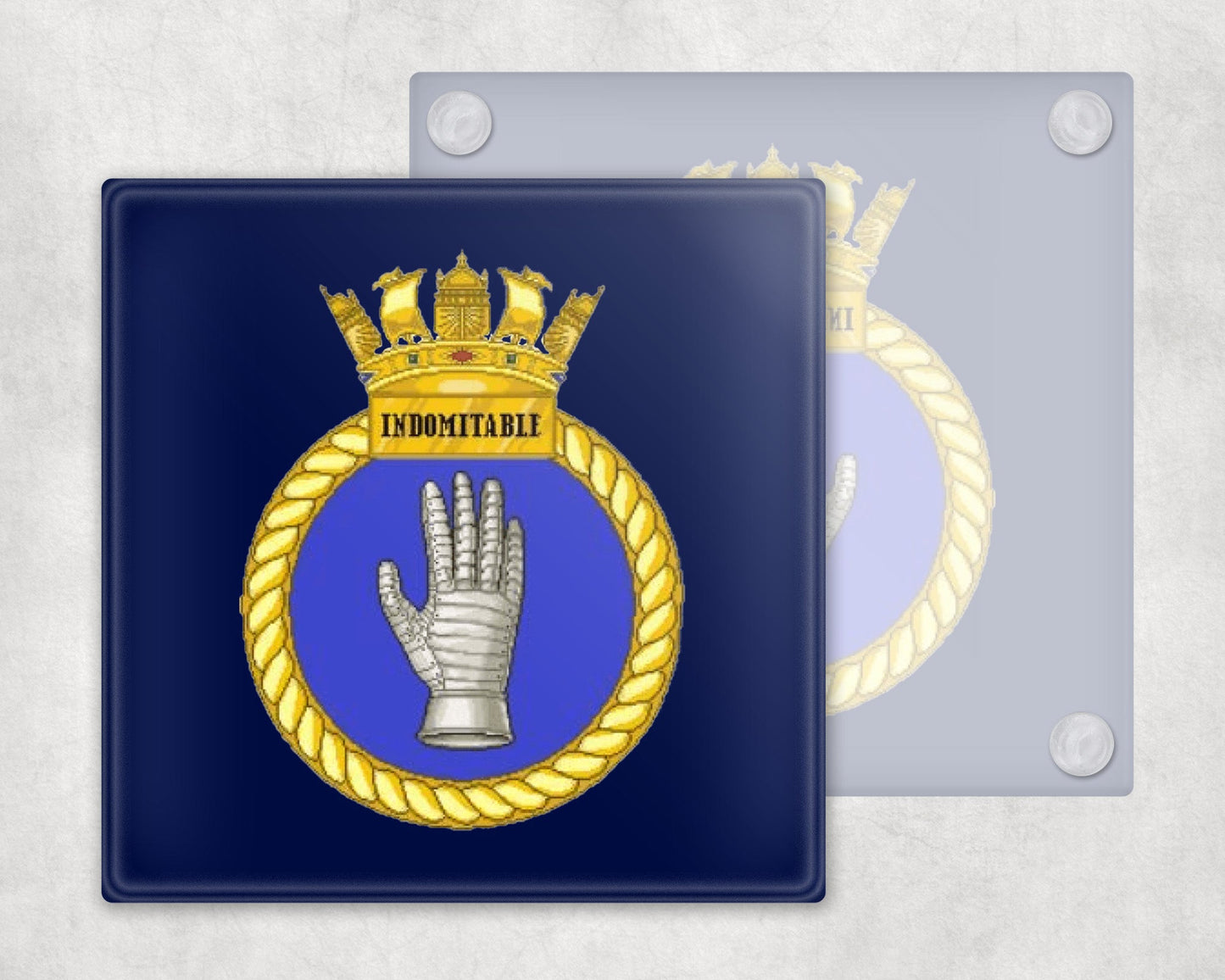HMS Indomitable - Glass Coaster