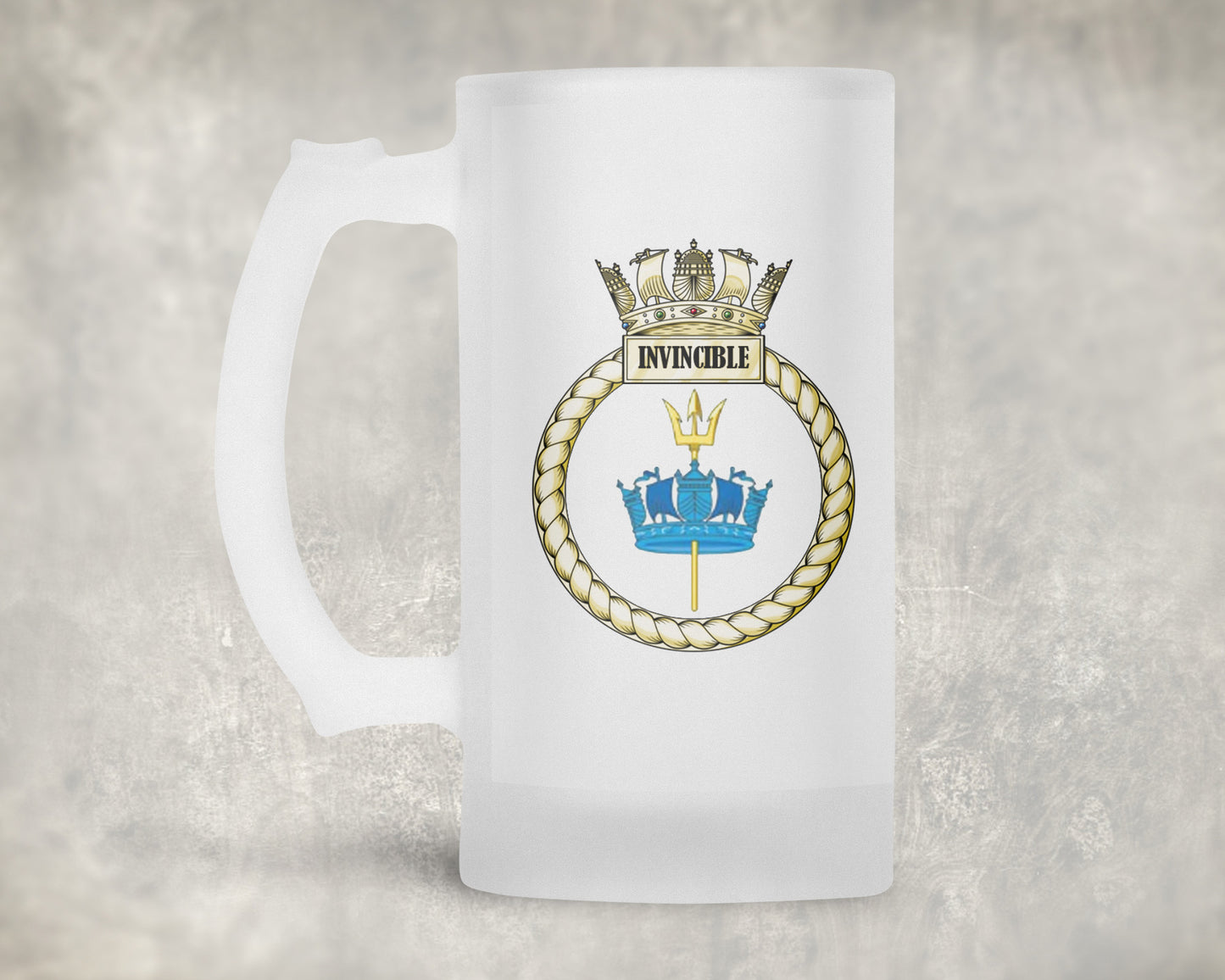 HMS Invincible - Frosted Stein