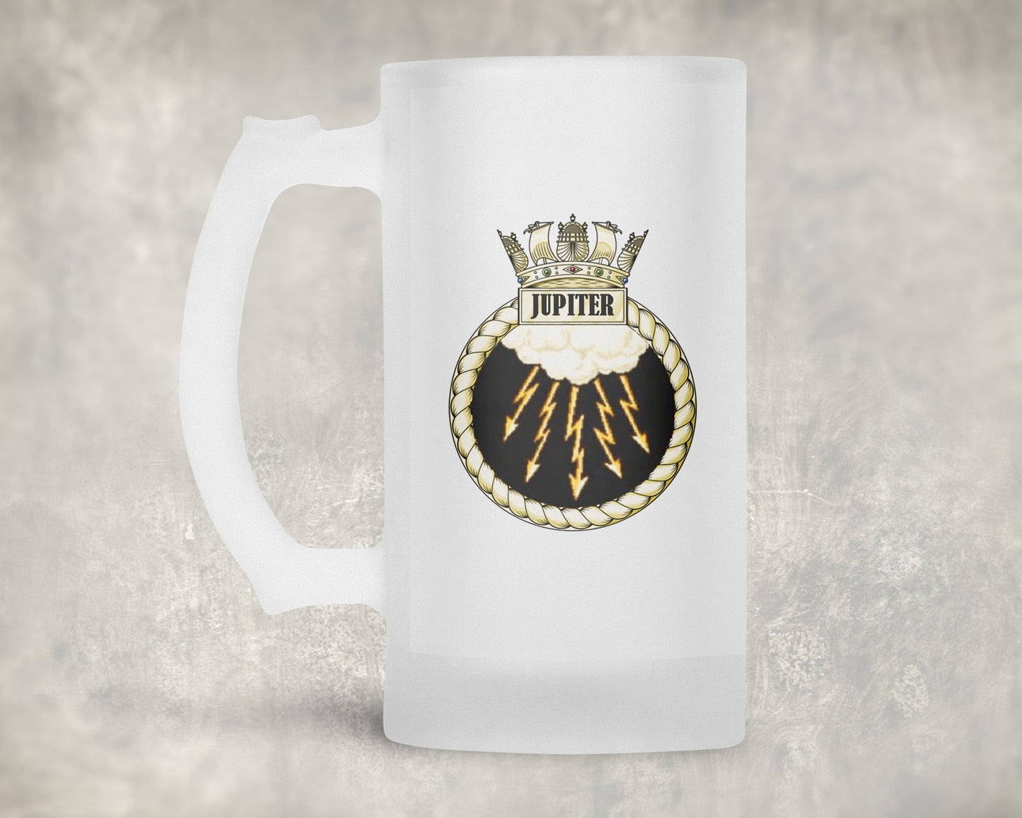 HMS Jupiter - Frosted Stein/Tankard/Beer Mug - Frosted Stein/Tankard/Beer Mug