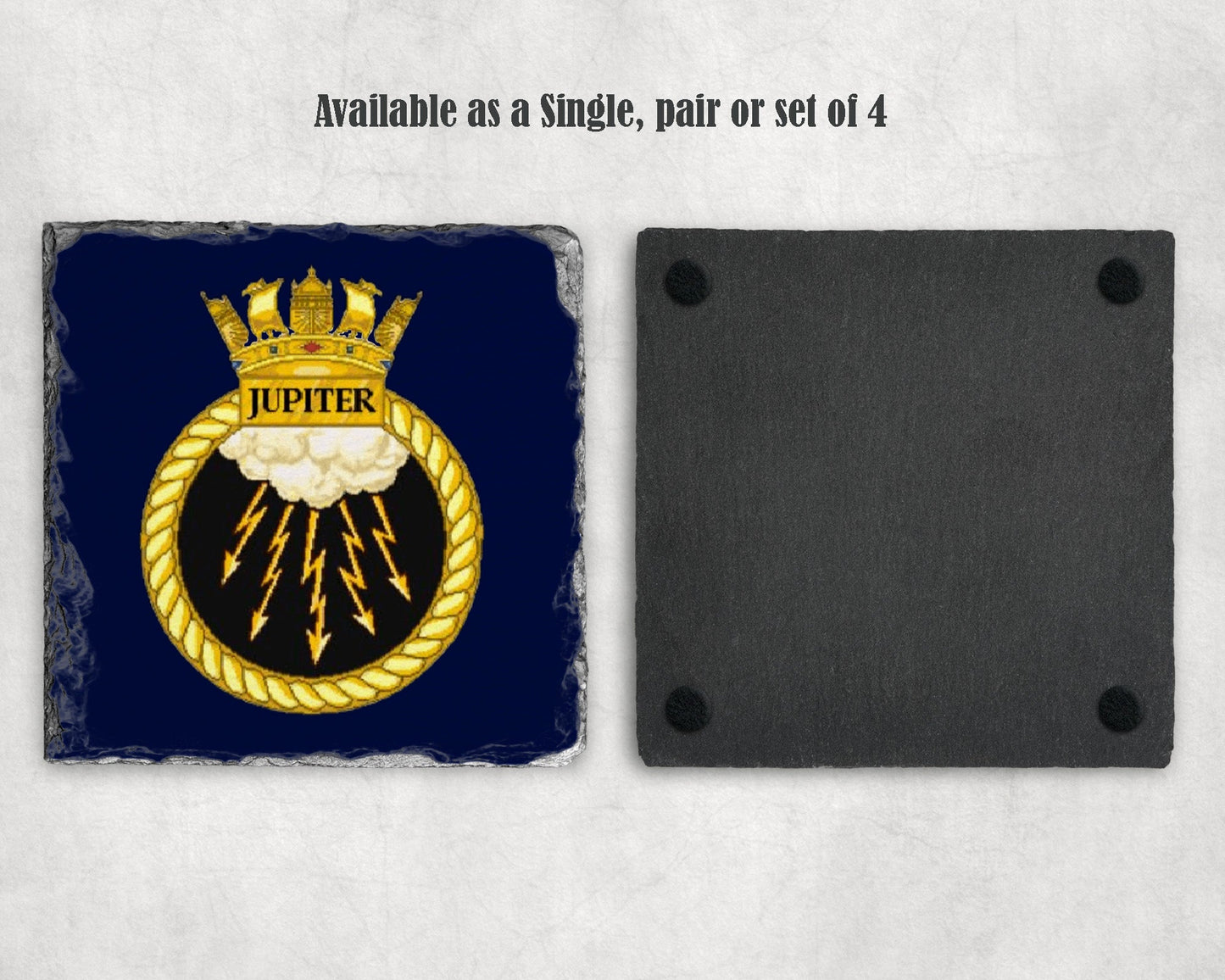 HMS Jupiter - Slate Coaster