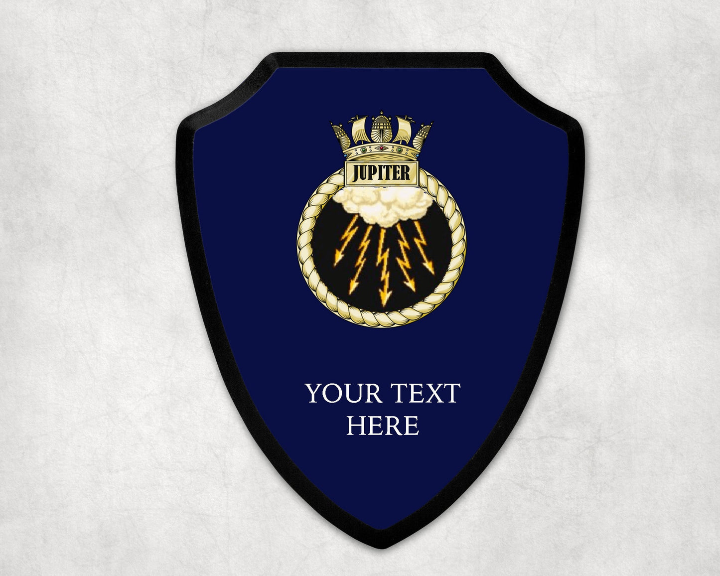 HMS Jupiter - Royal Navy Printed Wall Shield