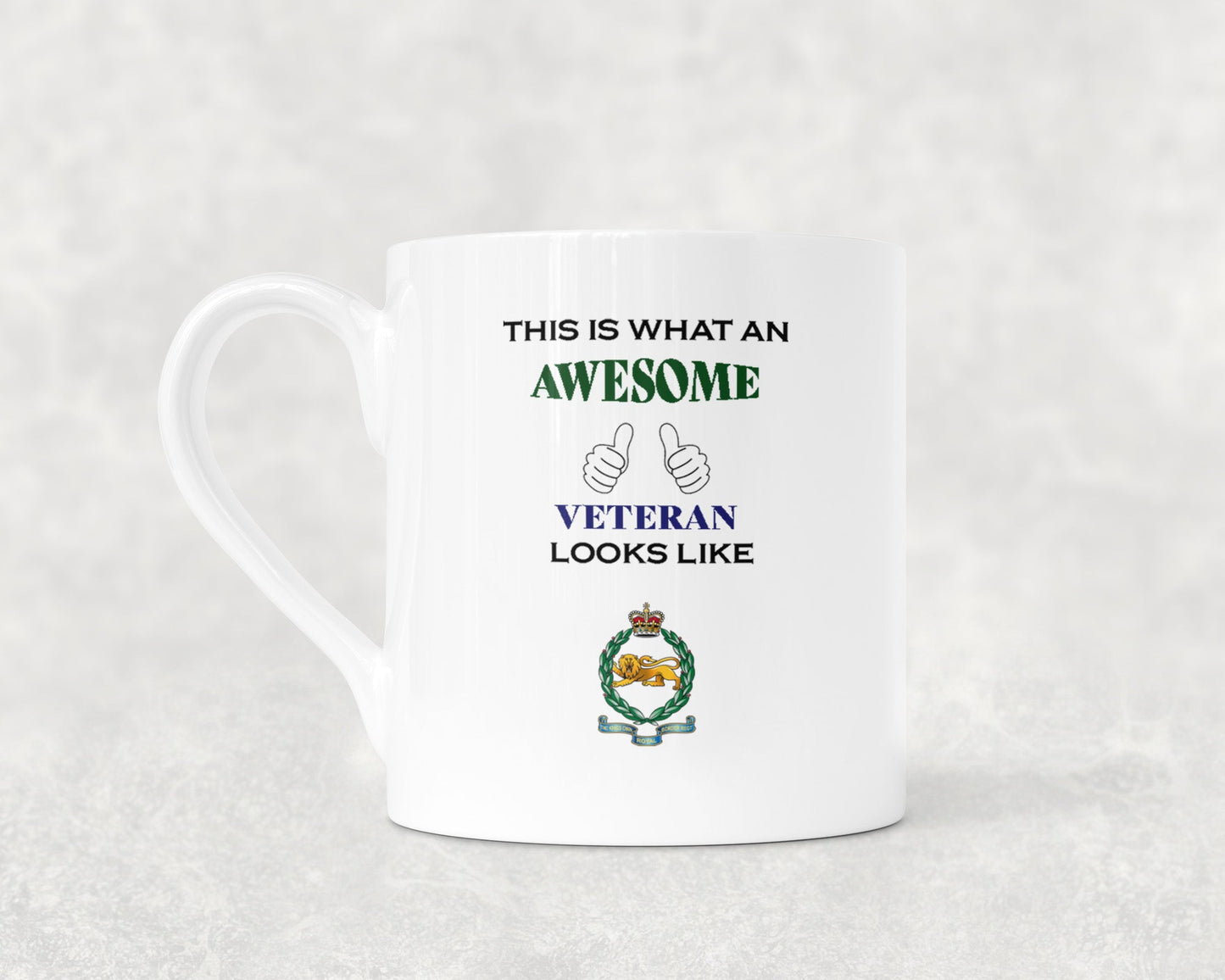 King's Own Royal Border Regiment - Veteran - Bone China Mug