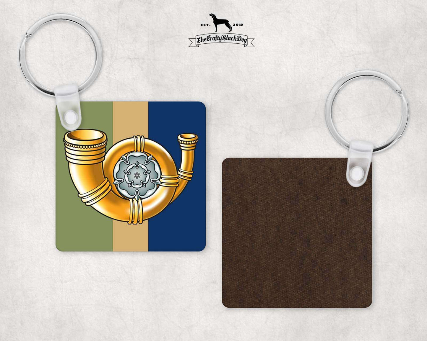 King's Own Yorkshire Light Infantry - Square Key Ring